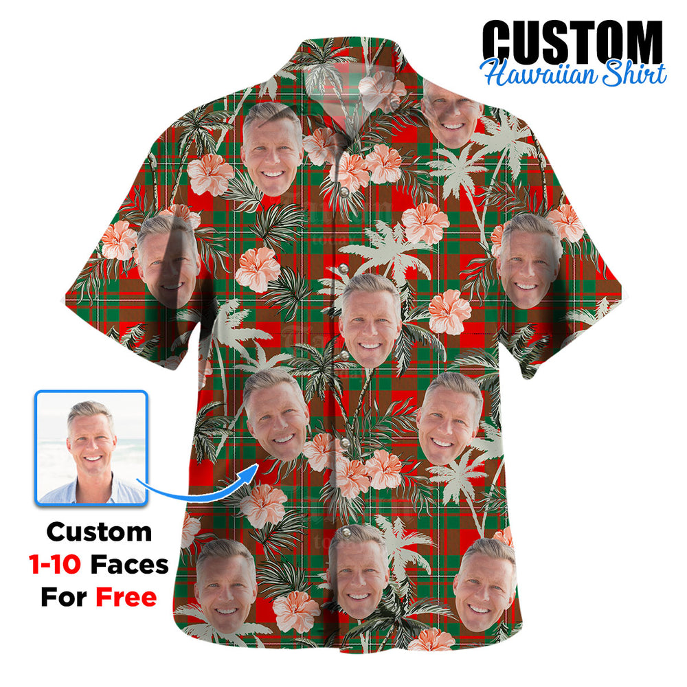 Clan MacGregor Ancient Tartan Custom Face Hawaiian Shirt – Unisex Gift for Family Members, Summer Party SN53 MacGregor Ancient Tartan Tartan Hawaii Shirt