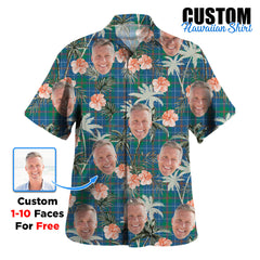 Clan MacHardy Ancient Tartan Custom Face Hawaiian Shirt – Unisex Gift for Family Members, Summer Party MW29 MacHardy Ancient Tartan Tartan Hawaii Shirt