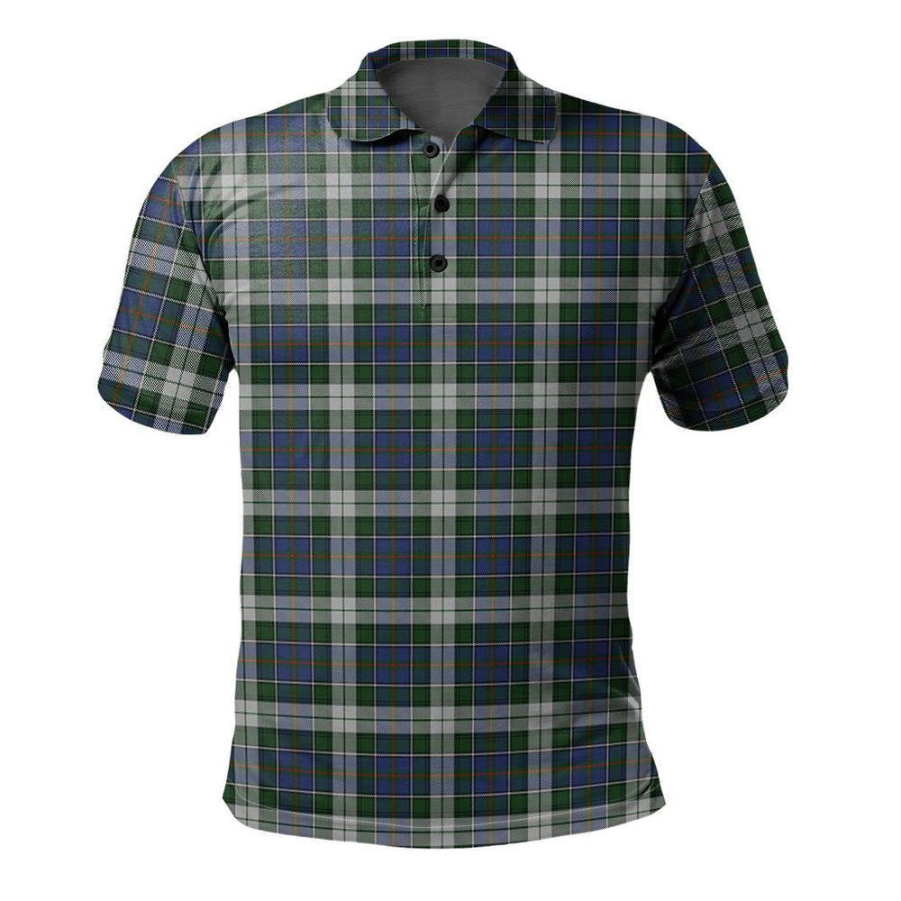 Clan MacInnes Dress Tartan Polo Shirt JR56 MacInnes Dress Tartan Tartan Polo