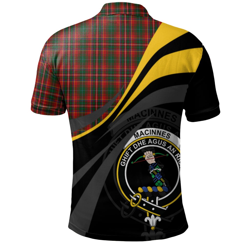 Clan MacInnes Hastie Tartan Polo Shirt - Royal Coat Of Arms Style KA47 MacInnes Hastie Tartan Tartan Polo
