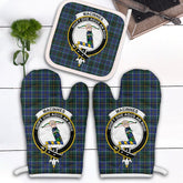 Clan MacInnes Modern Tartan Crest Oven Mitt And Pot Holder (2 Oven Mitts + 1 Pot Holder) VT38 Clan MacInnes Tartan Today