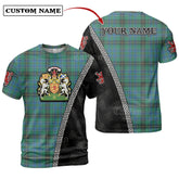 MacInnes Ancient Tartan Shirt with Scotland Coat of Arms & Custom Name UA11