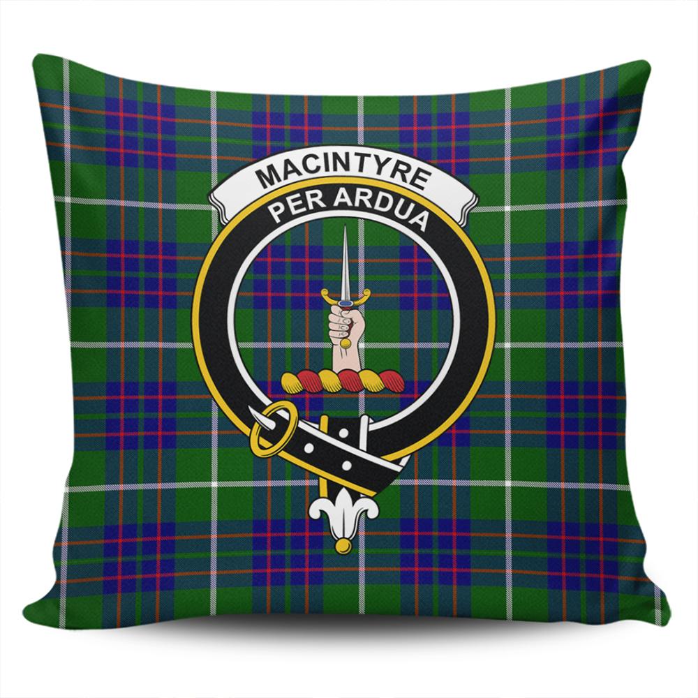 Clan MacIntyre Hunting Modern Tartan Crest Pillow Cover OF39 Clan MacIntyre Tartan Today