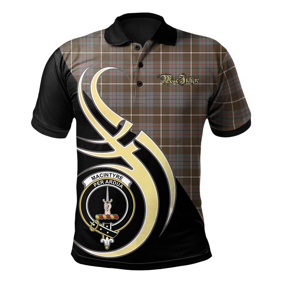 Clan MacIntyre Hunting Weathered Tartan Polo Shirt - Believe In Me Style WQ58 MacIntyre Hunting Weathered Tartan Tartan Polo