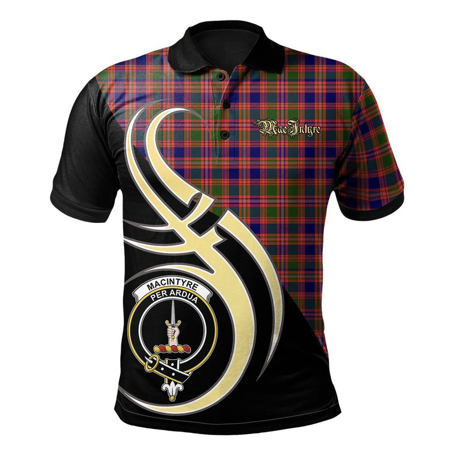 Clan MacIntyre Modern Tartan Polo Shirt - Believe In Me Style HW97 MacIntyre Modern Tartan Tartan Polo