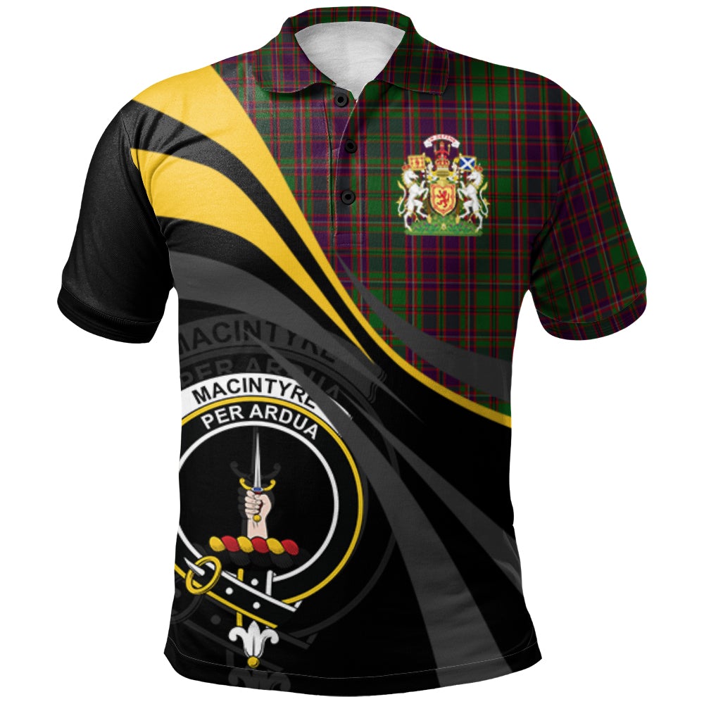Clan MacIntyre And Glenorchy Tartan Polo Shirt - Royal Coat Of Arms Style XN92 MacIntyre And Glenorchy Tartan Tartan Polo