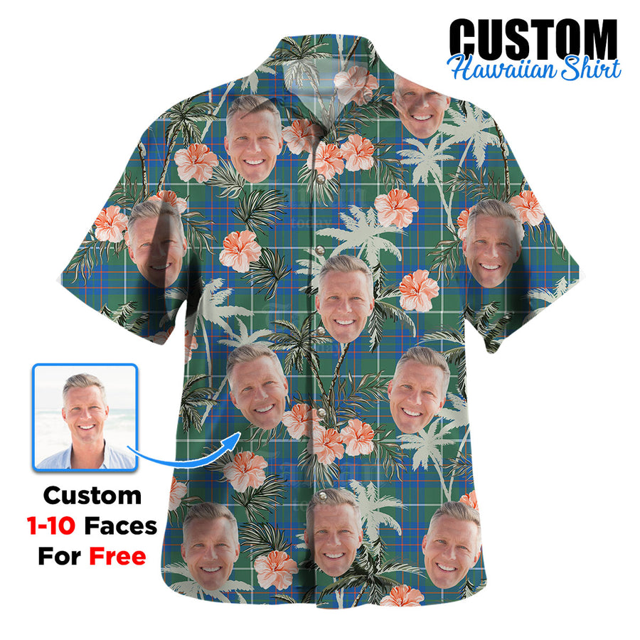 Clan MacIntyre Hunting Ancient Tartan Custom Face Hawaiian Shirt – Unisex Gift for Family Members, Summer Party RM92 MacIntyre Hunting Ancient Tartan Tartan Hawaii Shirt