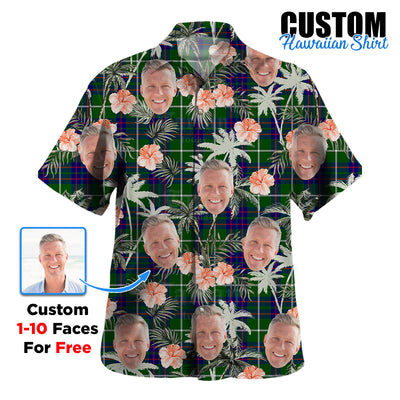 Clan MacIntyre Hunting Modern Tartan Custom Face Hawaiian Shirt – Unisex Gift for Family Members, Summer Party