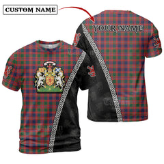 MacIntyre Modern Tartan Shirt with Scotland Coat of Arms & Custom Name AH94