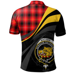 Clan MacIver Modern Tartan Polo Shirt - Royal Coat Of Arms Style CF91 MacIver Modern Tartan Tartan Polo
