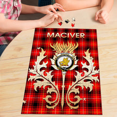 Clan MacIver Modern Tartan Crest Thistle Jigsaw Puzzles Gift For Family BD28 Clan Borthwick Tartan Today