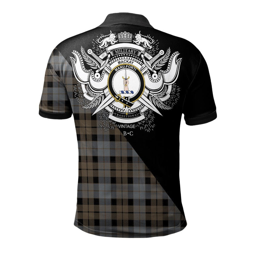 Clan MacKay Weathered Clan - Military Polo Shirt FJ29 MacKay Weathered Tartan Tartan Polo