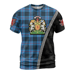 Personalized Clan MacKay Blue Tartan Shirt with Scotland Coat of Arms & Custom Name LC90