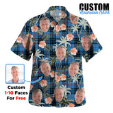 Clan MacKay Blue Tartan Custom Face Hawaiian Shirt – Unisex Gift for Family Members, Summer Party QJ83 MacKay Blue Tartan Tartan Hawaii Shirt