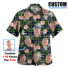 Clan MacKellar Tartan Custom Face Hawaiian Shirt – Unisex Gift for Family Members, Summer Party IU92 MacKellar Tartan Tartan Hawaii Shirt