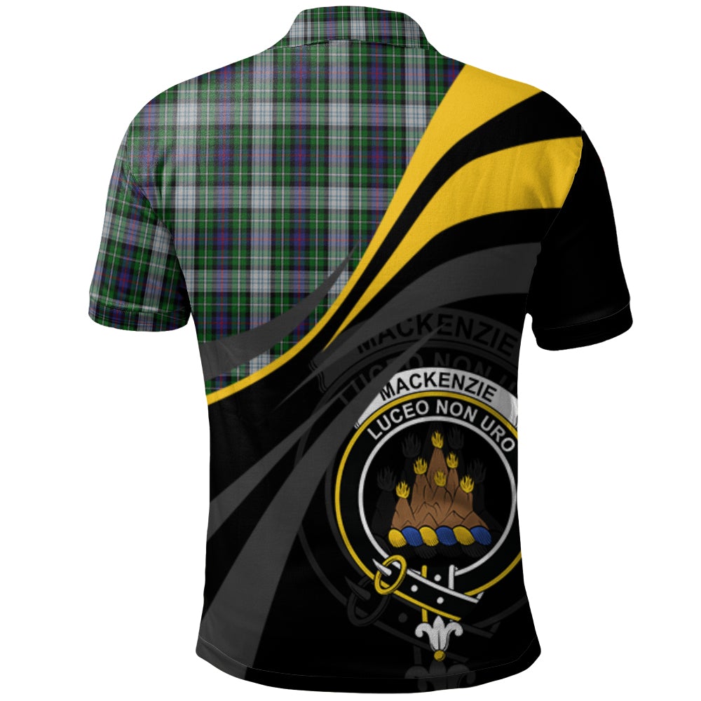 Clan MacKenzie Dress Tartan Polo Shirt - Royal Coat Of Arms Style EU56 MacKenzie Dress Tartan Tartan Polo