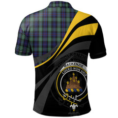 Clan MacKenzie Hunting Green Tartan Polo Shirt - Royal Coat Of Arms Style AO44 MacKenzie Hunting Green Tartan Tartan Polo