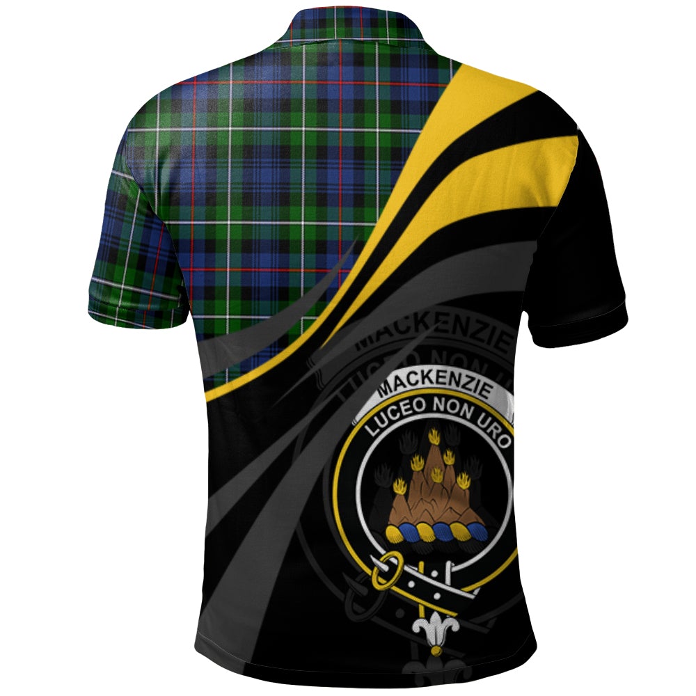 Clan MacKenzie Modern Tartan Polo Shirt - Royal Coat Of Arms Style KJ95 MacKenzie Modern Tartan Tartan Polo