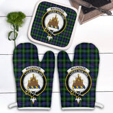Clan MacKenzie Modern Tartan Crest Oven Mitt And Pot Holder (2 Oven Mitts + 1 Pot Holder) YB43 Clan Borthwick Clan MacKenzie