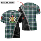 MacKenzie Dress Ancient Tartan Shirt with Scotland Coat of Arms & Custom Name SM33