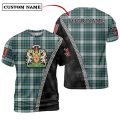 MacKenzie Dress Ancient Tartan Shirt with Scotland Coat of Arms & Custom Name SM33