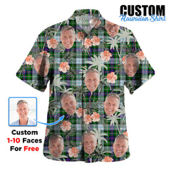 Clan MacKenzie Dress Modern Tartan Custom Face Hawaiian Shirt – Unisex Gift for Family Members, Summer Party GS92 MacKenzie Dress Modern Tartan Tartan Hawaii Shirt