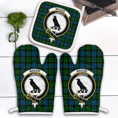 Clan MacKie Tartan Crest Oven Mitt And Pot Holder (2 Oven Mitts + 1 Pot Holder) JB11 Clan Mackie Tartan Today