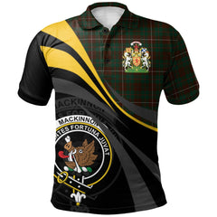 Clan MacKinnon Hunting 03 Tartan Polo Shirt - Royal Coat Of Arms Style RO15 MacKinnon Hunting 03 Tartan Tartan Polo