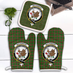 Clan MacKinnon Hunting Modern Tartan Crest Oven Mitt And Pot Holder (2 Oven Mitts + 1 Pot Holder) GO79 Clan MacKinnon Tartan Today