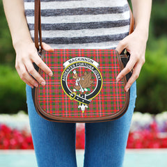 Clan MacKinnon Modern Tartan Crest Saddle Handbags KU14 Clan MacKinnon Tartan Today