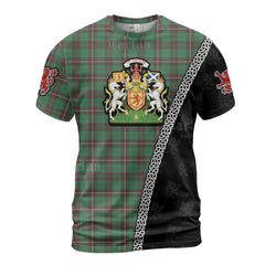 Personalized Clan MacKinnon Hunting Ancient Tartan Shirt with Scotland Coat of Arms & Custom Name XC53