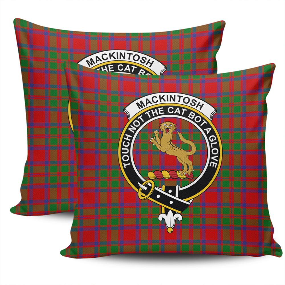 Clan MacKintosh Modern Tartan Crest Pillow Cover BU72 Clan MacKintosh / MacIntosh Tartan Today
