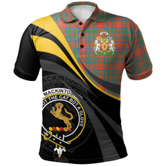 Clan MacKintosh Ancient Tartan Polo Shirt - Royal Coat Of Arms Style TR93 MacKintosh Ancient Tartan Tartan Polo