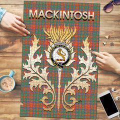 Clan MacKintosh Ancient Tartan Crest Thistle Jigsaw Puzzles Gift For Family FL13 Clan MacKintosh / MacIntosh Tartan Today