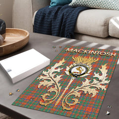 Clan MacKintosh Ancient Tartan Crest Thistle Jigsaw Puzzles Gift For Family FL13 Clan MacKintosh / MacIntosh Tartan Today