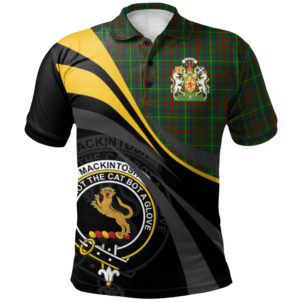 Clan MacKintosh Hunting Tartan Polo Shirt - Royal Coat Of Arms Style XG27 MacKintosh Hunting Tartan Tartan Polo
