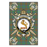 Clan MacKintosh Hunting Ancient Tartan Crest Black Garden Flag - Gold Thistle ND63 Clan MacKintosh / MacIntosh Tartan Today