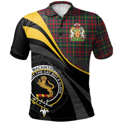 Clan MacKintosh Hunting Modern Tartan Polo Shirt - Royal Coat Of Arms Style AN42 MacKintosh Hunting Modern Tartan Tartan Polo