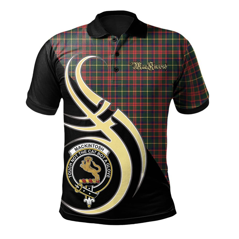 Clan MacKintosh Hunting Modern Tartan Polo Shirt - Believe In Me Style MY12 MacKintosh Hunting Modern Tartan Tartan Polo