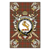 Clan MacKintosh Hunting Weathered Tartan Crest Black Garden Flag - Gold Thistle FQ86 Clan MacKintosh / MacIntosh Tartan Today