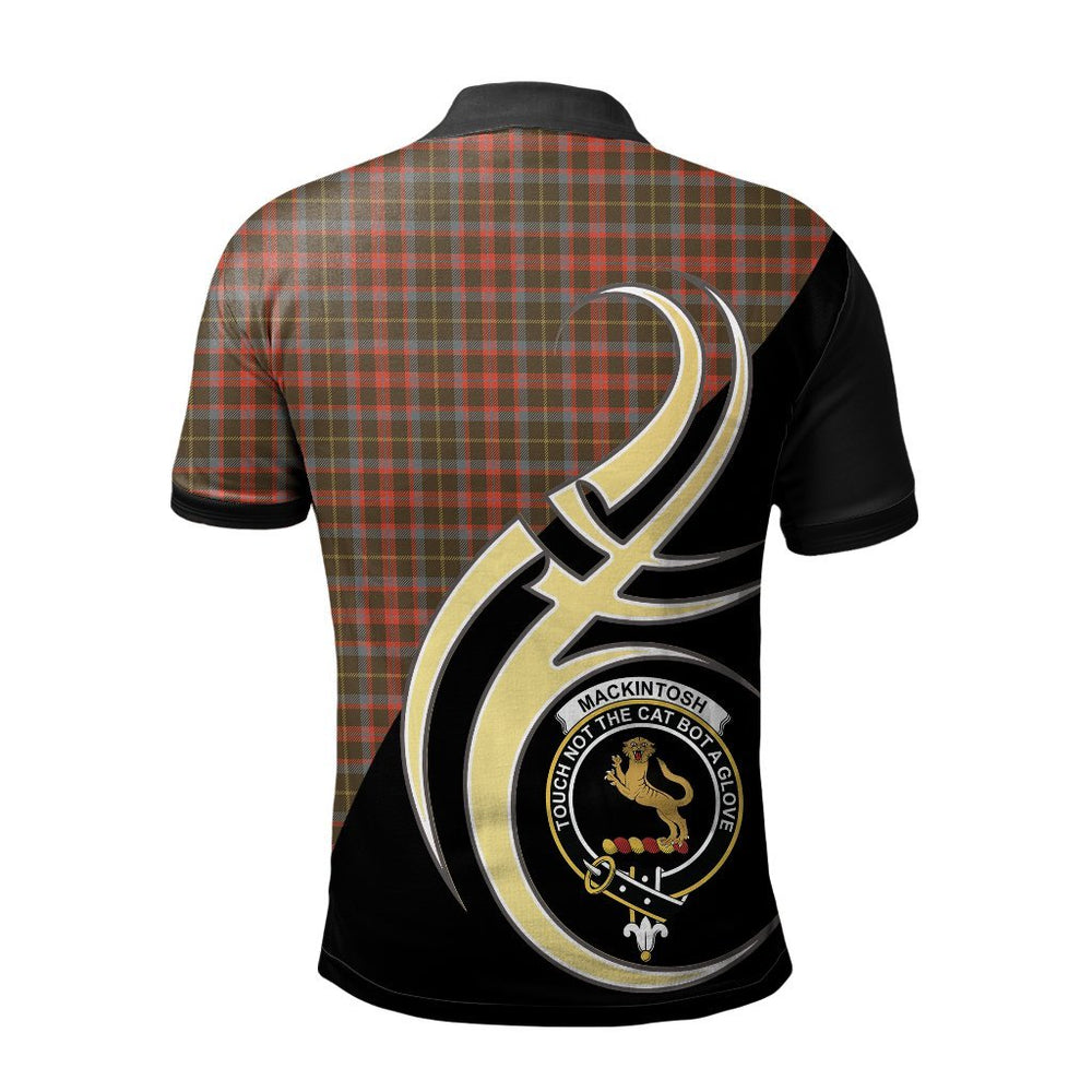 Clan MacKintosh Hunting Weathered Tartan Polo Shirt - Believe In Me Style GK19 MacKintosh Hunting Weathered Tartan Tartan Polo