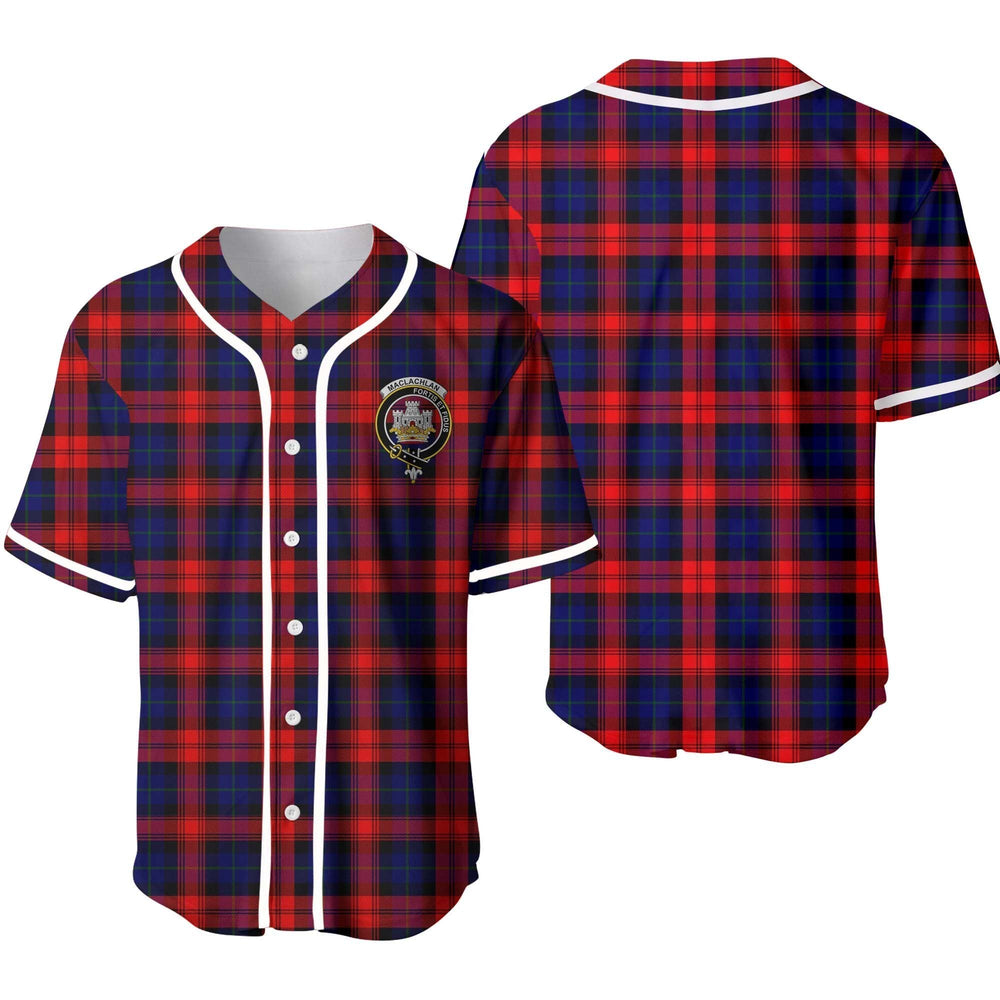 Clan MacLachlan Tartan Unisex Baseball Jersey WM46SD66 Clan Hall Tartan Today