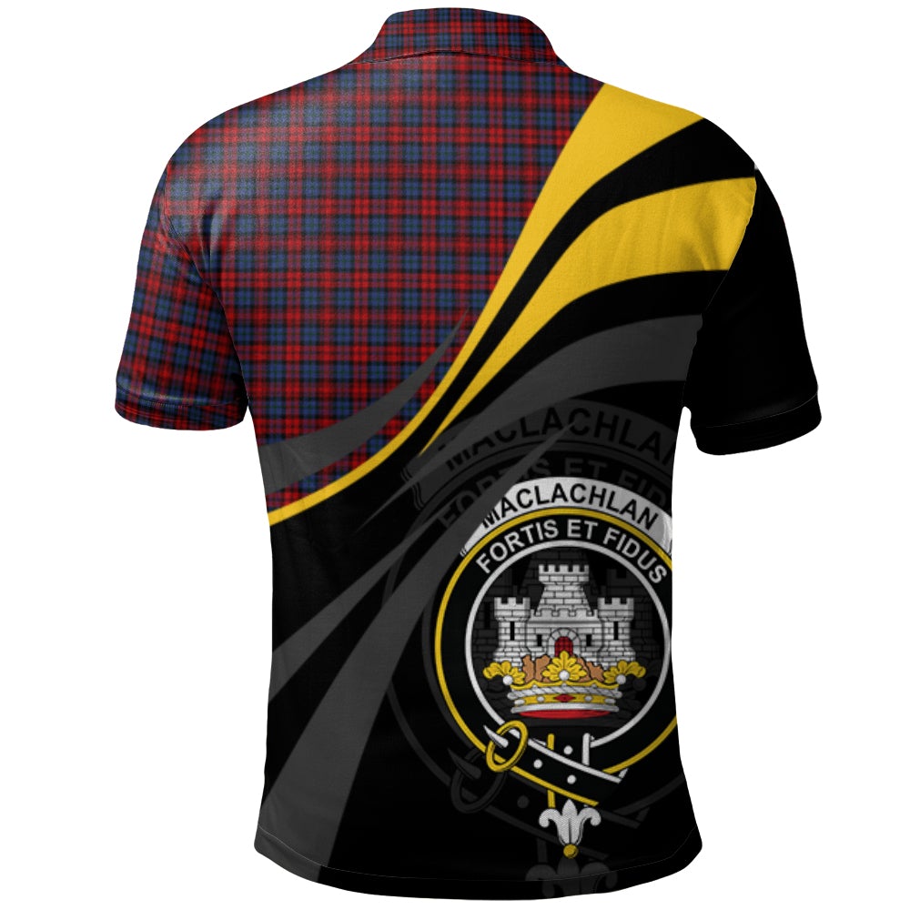 Clan MacLachlan 02 Tartan Polo Shirt - Royal Coat Of Arms Style LY93 MacLachlan 02 Tartan Tartan Polo