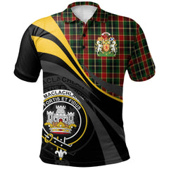 Clan MacLachlan 03 Tartan Polo Shirt - Royal Coat Of Arms Style TM42 MacLachlan 03 Tartan Tartan Polo