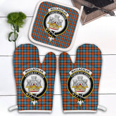 Clan MacLachlan Ancient Tartan Crest Oven Mitt And Pot Holder (2 Oven Mitts + 1 Pot Holder) XW69 Clan Borthwick Tartan Today