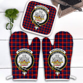 Clan MacLachlan Modern Tartan Crest Oven Mitt And Pot Holder (2 Oven Mitts + 1 Pot Holder) PM26 Clan Borthwick Tartan Today