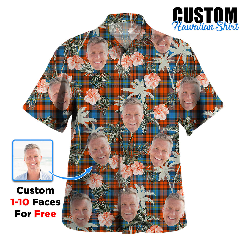 Clan MacLachlan Ancient Tartan Custom Face Hawaiian Shirt – Unisex Gift for Family Members, Summer Party VW12 MacLachlan Ancient Tartan Tartan Hawaii Shirt