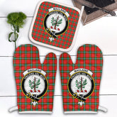 Clan MacLaine Of Loch Buie Tartan Crest Oven Mitt And Pot Holder (2 Oven Mitts + 1 Pot Holder) PB72 Clan Borthwick Tartan Today