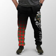 Clan MacLaine Of Loch Buie Tartan Crest Jogger Sweatpants Alba Celtic Style CE24 Tartan Today