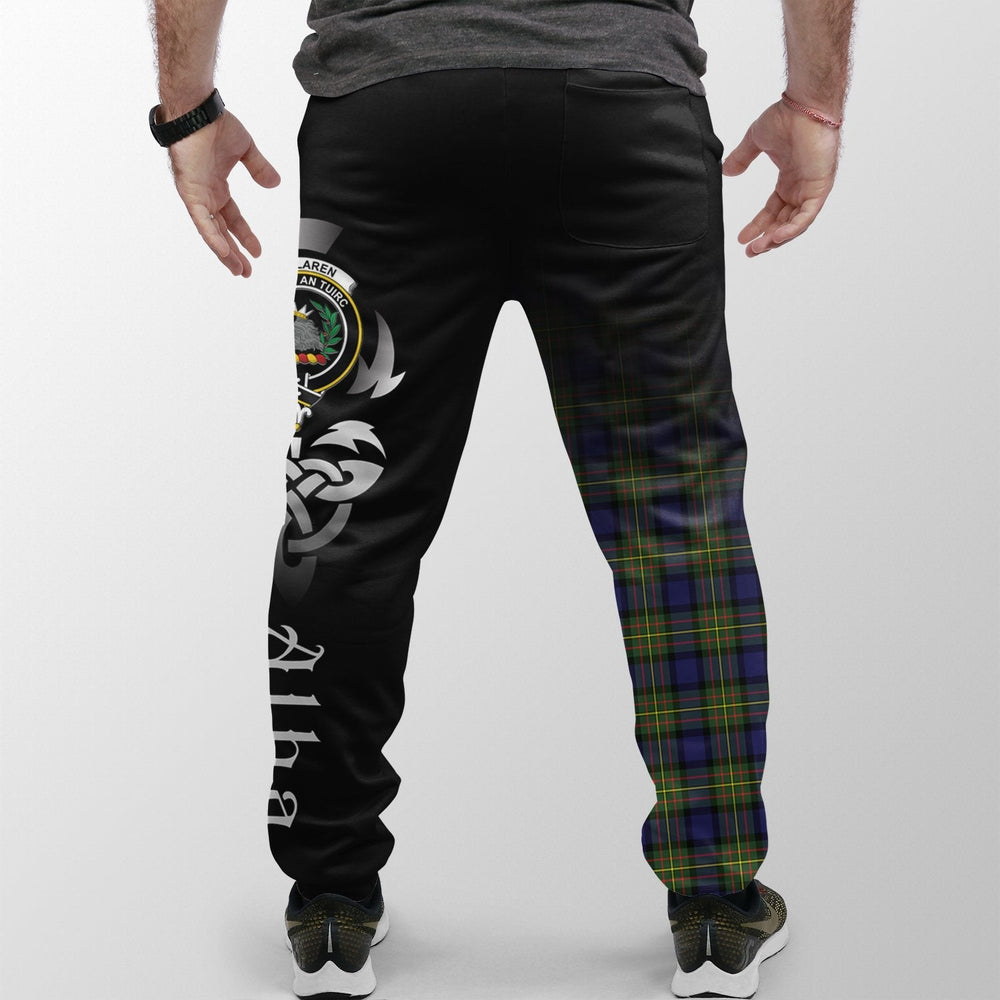 Clan MacLaren Modern Tartan Crest Jogger Sweatpants Alba Celtic Style DI23 Tartan Today